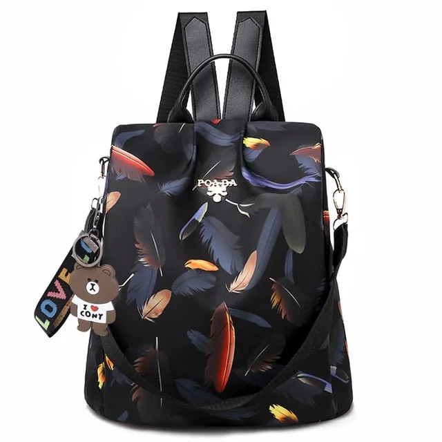 Fashion Anti Theft Waterproof Women Backpack
