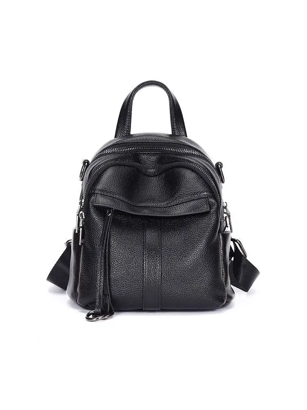 Fashion Black Small Backpack