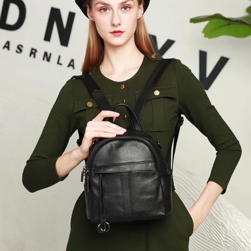 Fashion Black Small Backpack