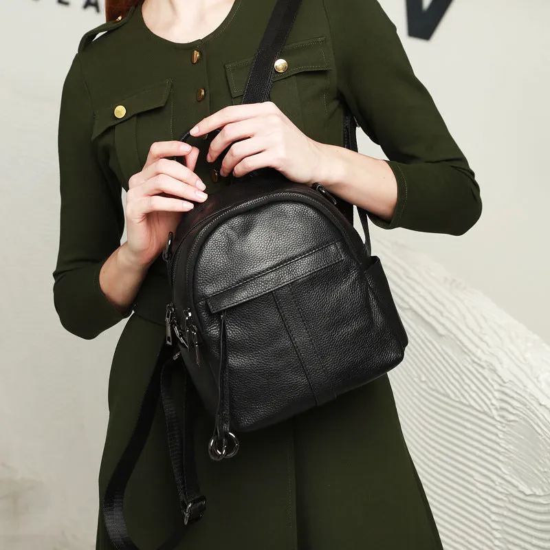 Fashion Black Small Backpack