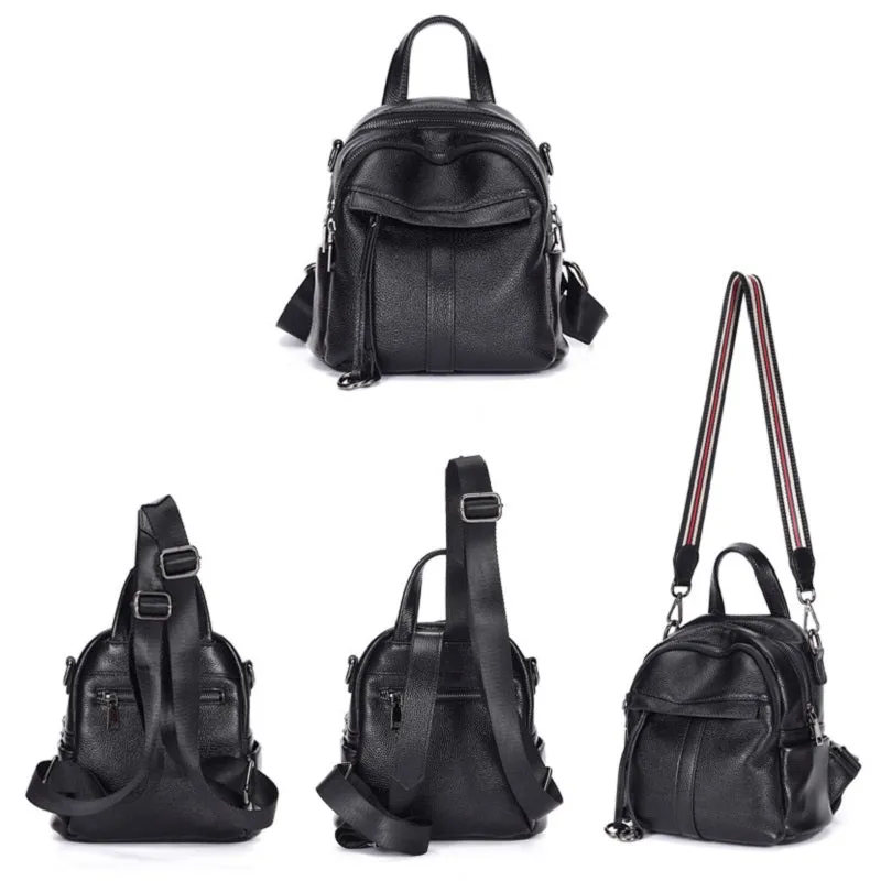 Fashion Black Small Backpack