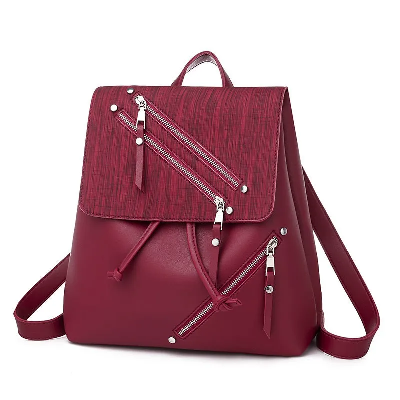 Fashion Zipper Design Backpack
