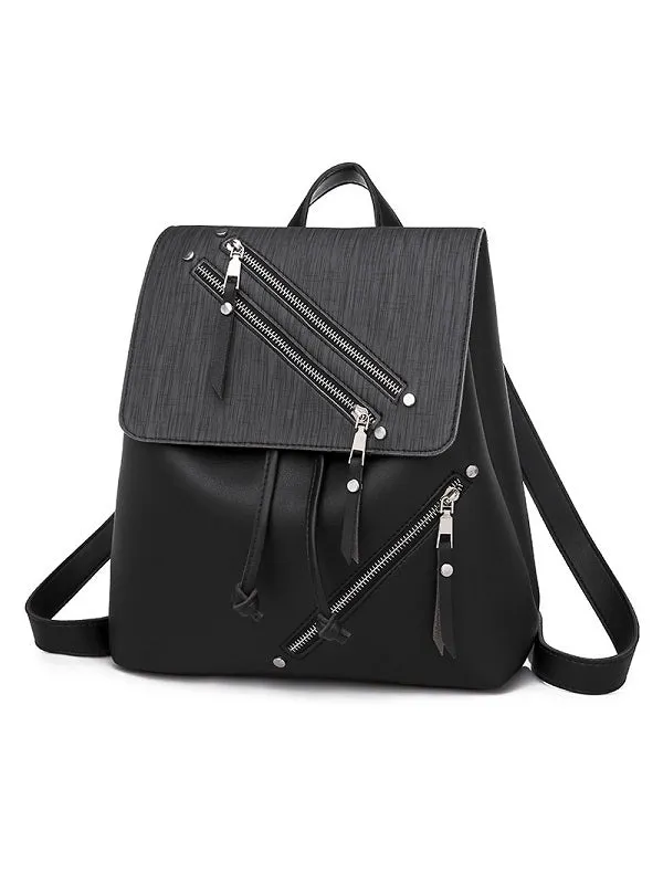 Fashion Zipper Design Backpack