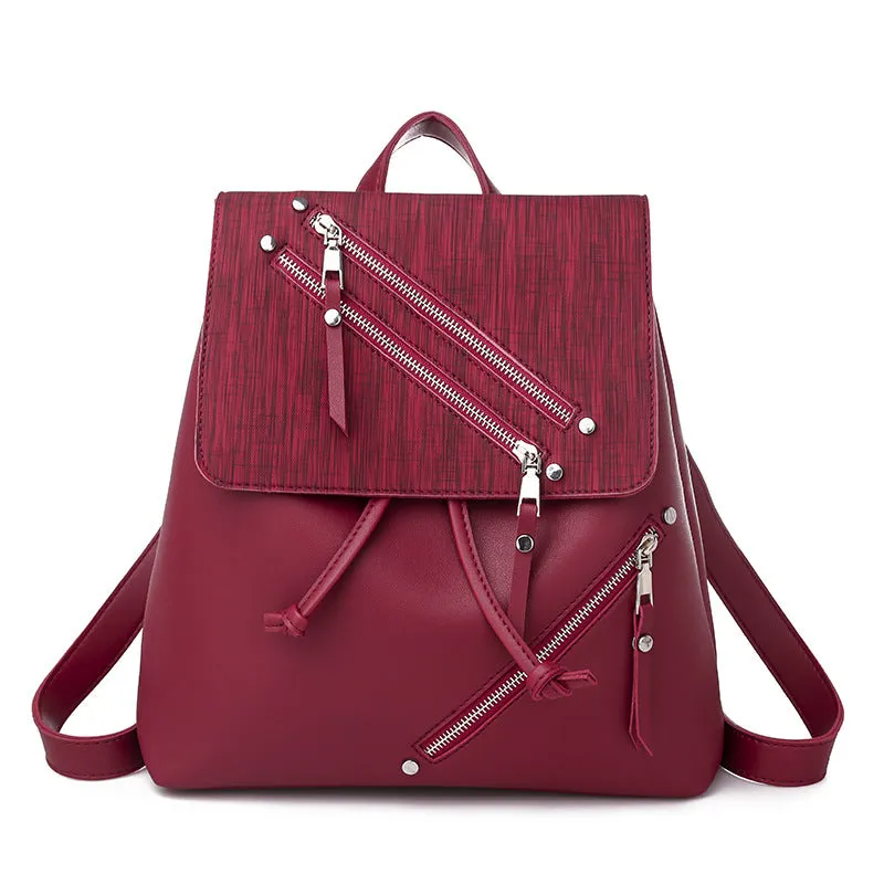 Fashion Zipper Design Backpack