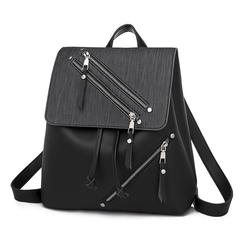 Fashion Zipper Design Backpack