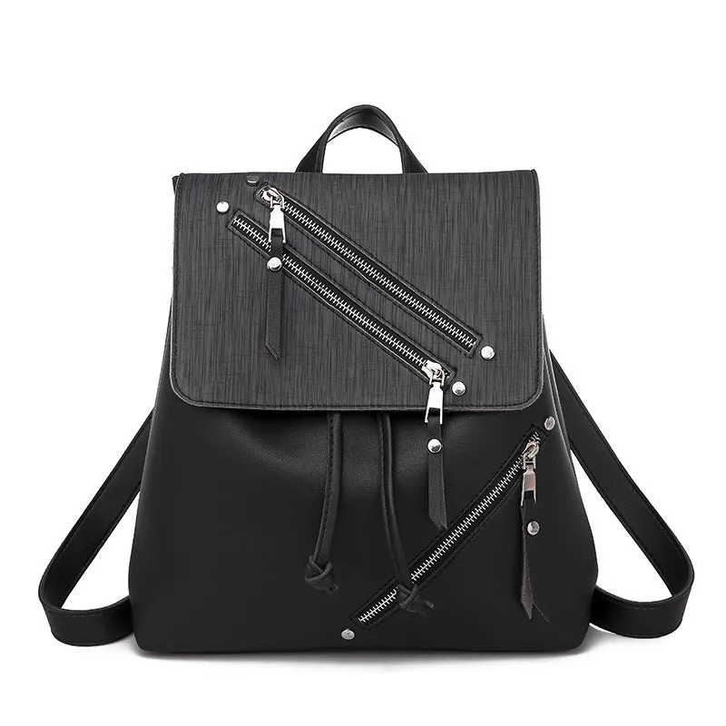 Fashion Zipper Design Backpack