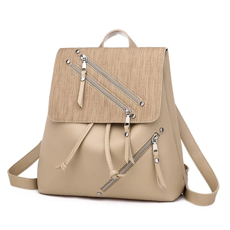 Fashion Zipper Design Backpack
