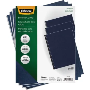 Fellowes Expressions™ Linen Presentation Covers - Letter, Navy, 200