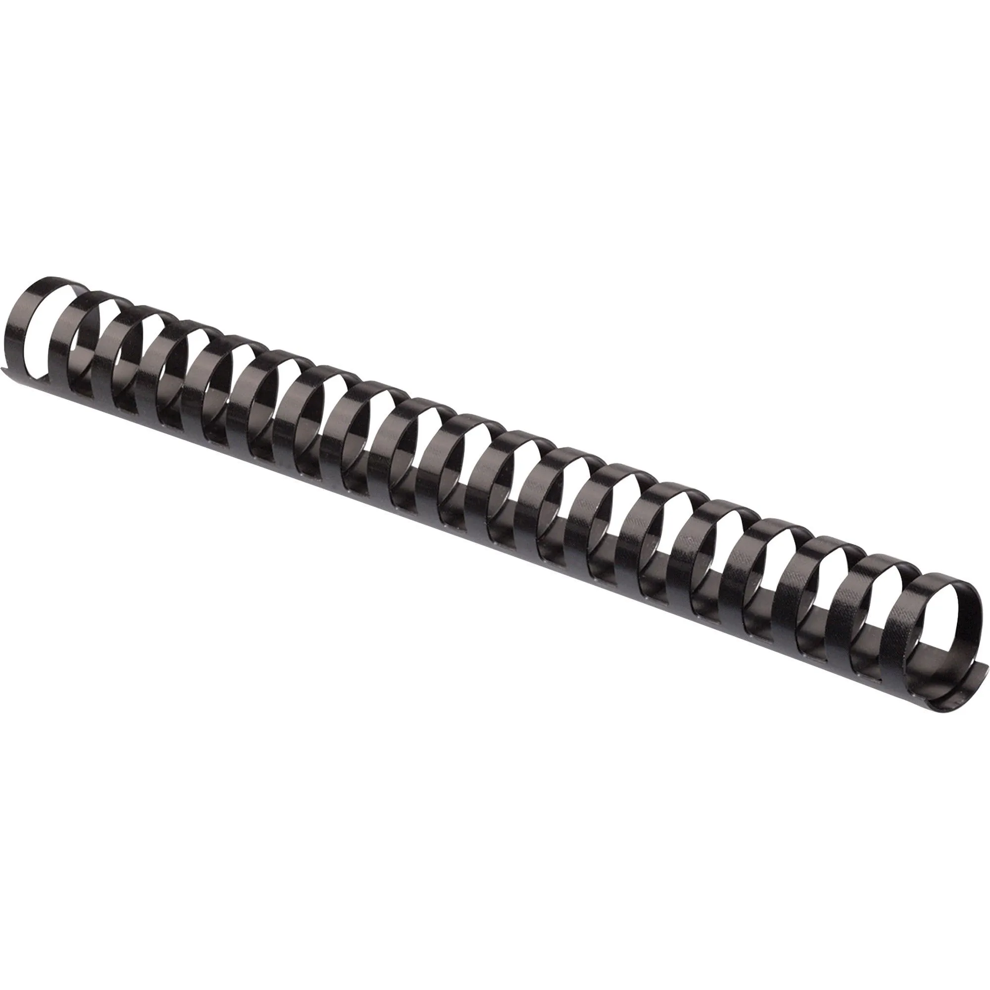 Fellowes Plastic Combs - Oval Back, 1-1/2" , 340 sheets, Black, 10 pk