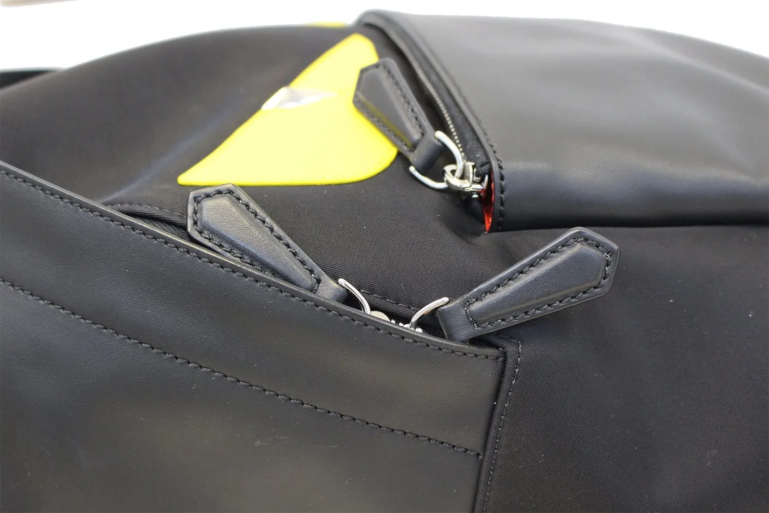 FENDI Black Large Monster Eyes Backpack Bag