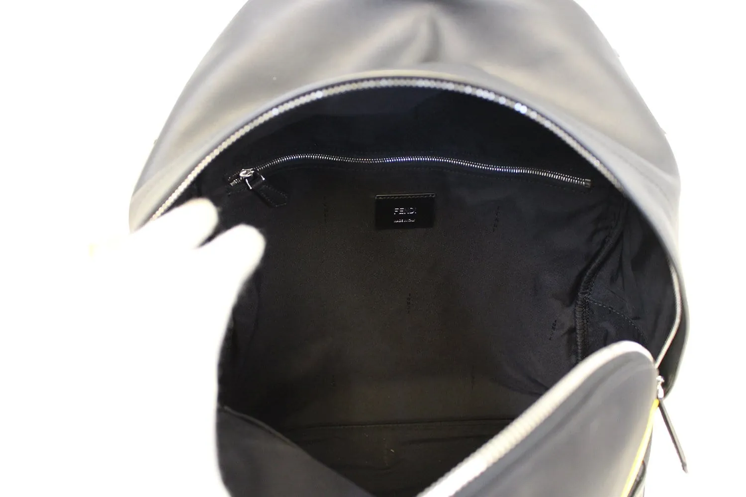 FENDI Black Large Monster Eyes Backpack Bag