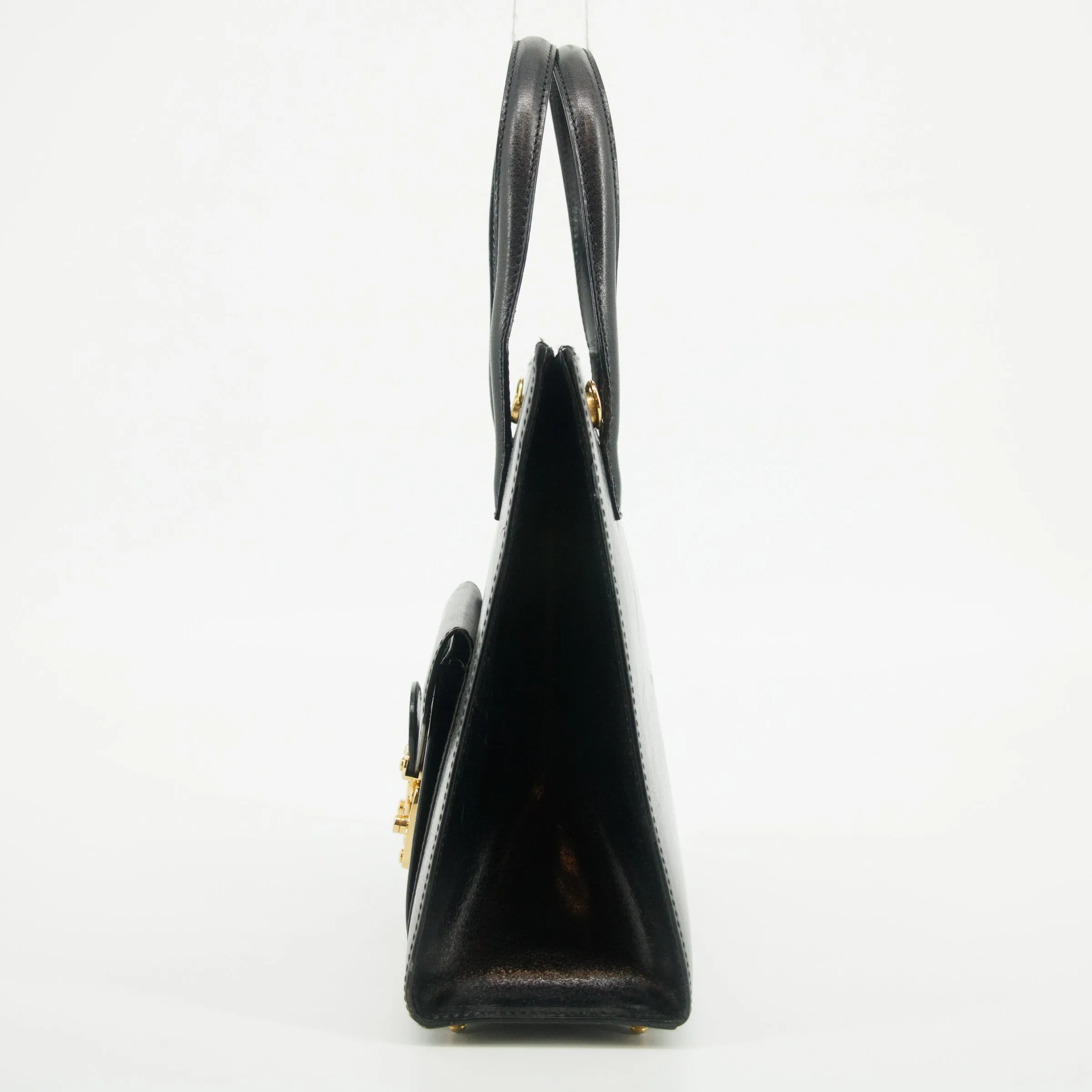 Fendi Black Leather 2Way Shoulder Bag #2867