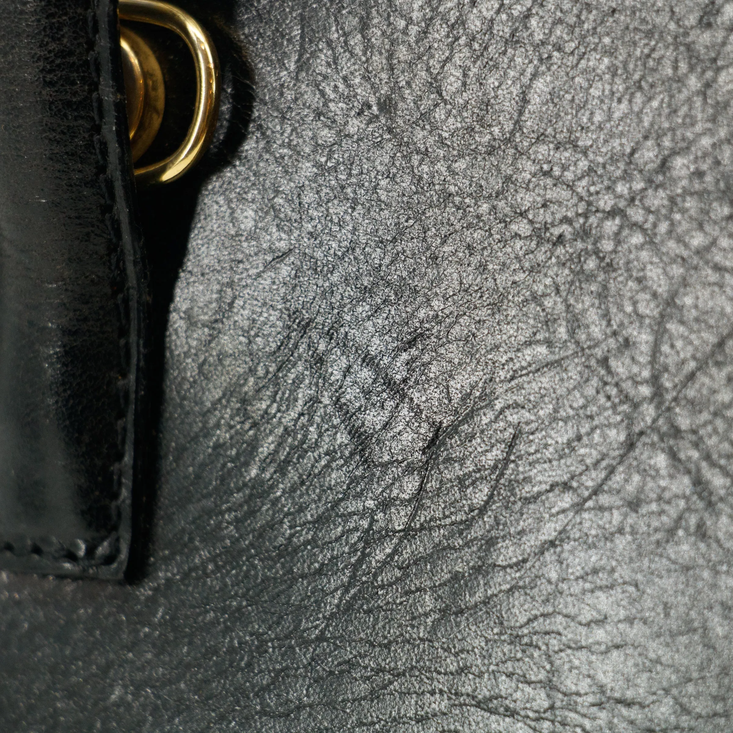 Fendi Black Leather 2Way Shoulder Bag #2867