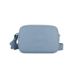Fenn Crossbody Bag – Mint Blue with Silver Zip