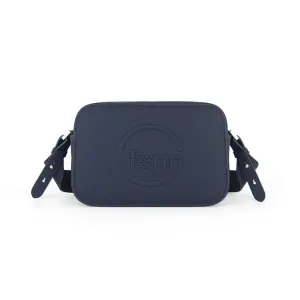 Fenn Crossbody Bag Navy with Silver Zip