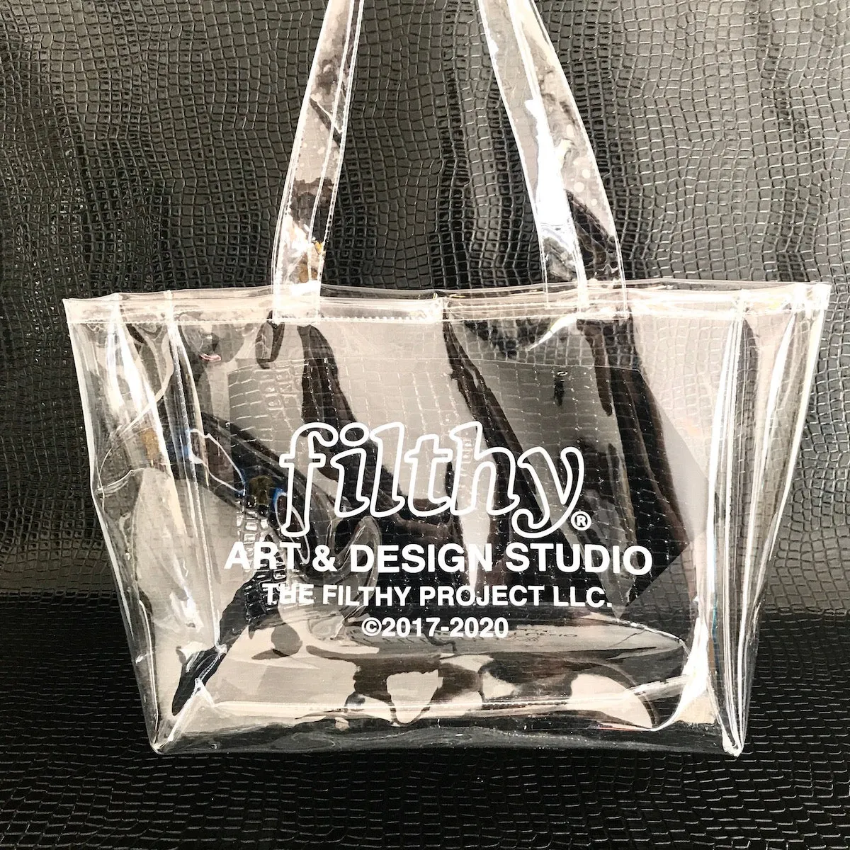 filthy® studio PVC tote bag