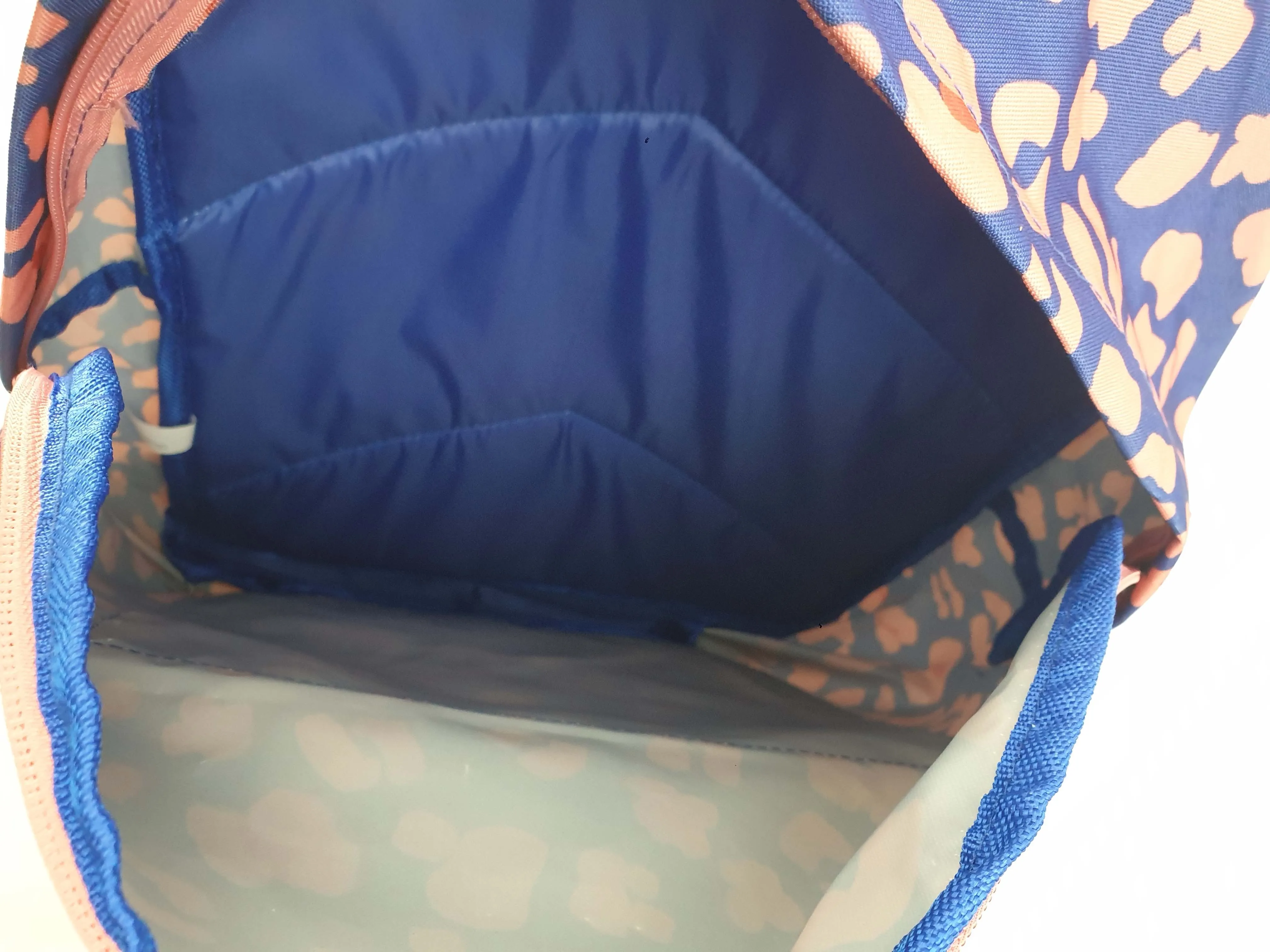 Flying Tiger blue animal print small backback (designed in Denmark)