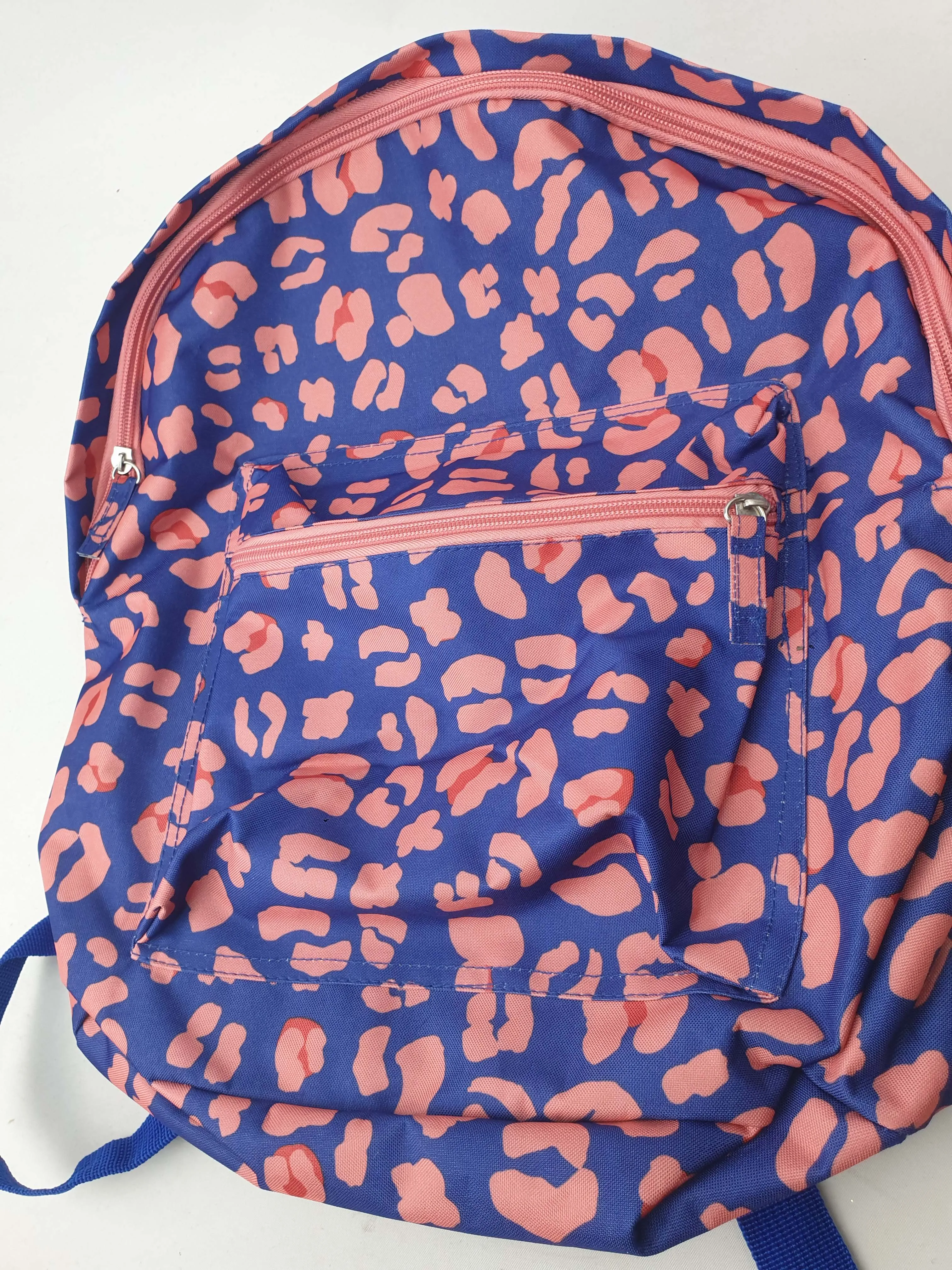 Flying Tiger blue animal print small backback (designed in Denmark)