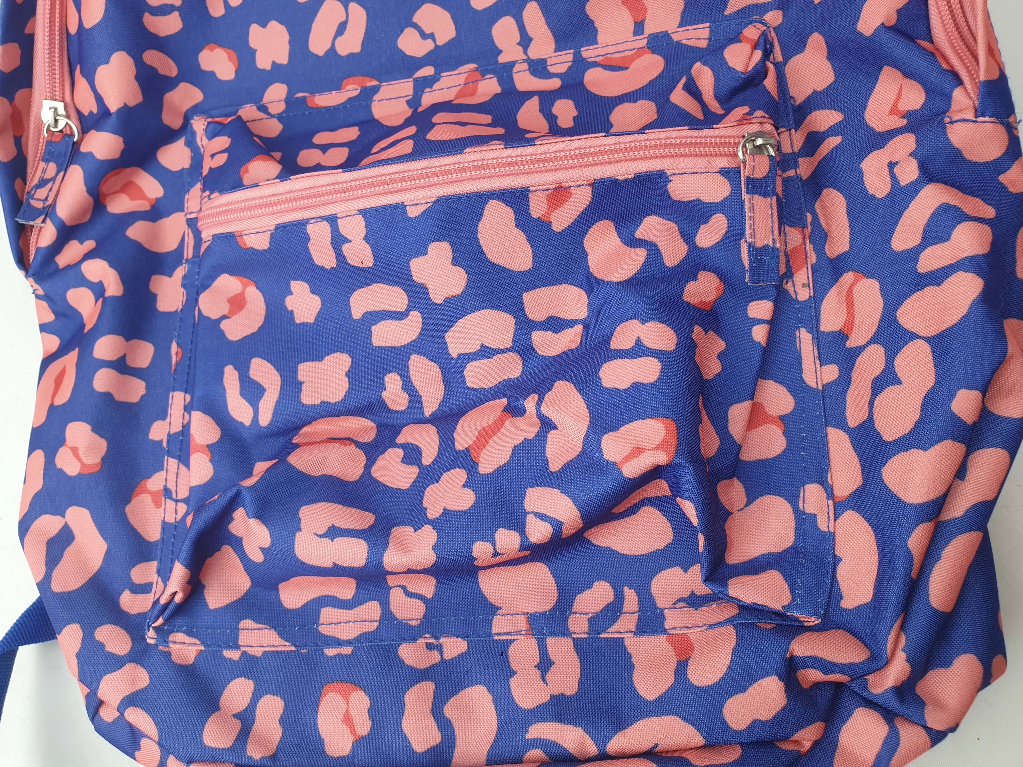 Flying Tiger blue animal print small backback (designed in Denmark)