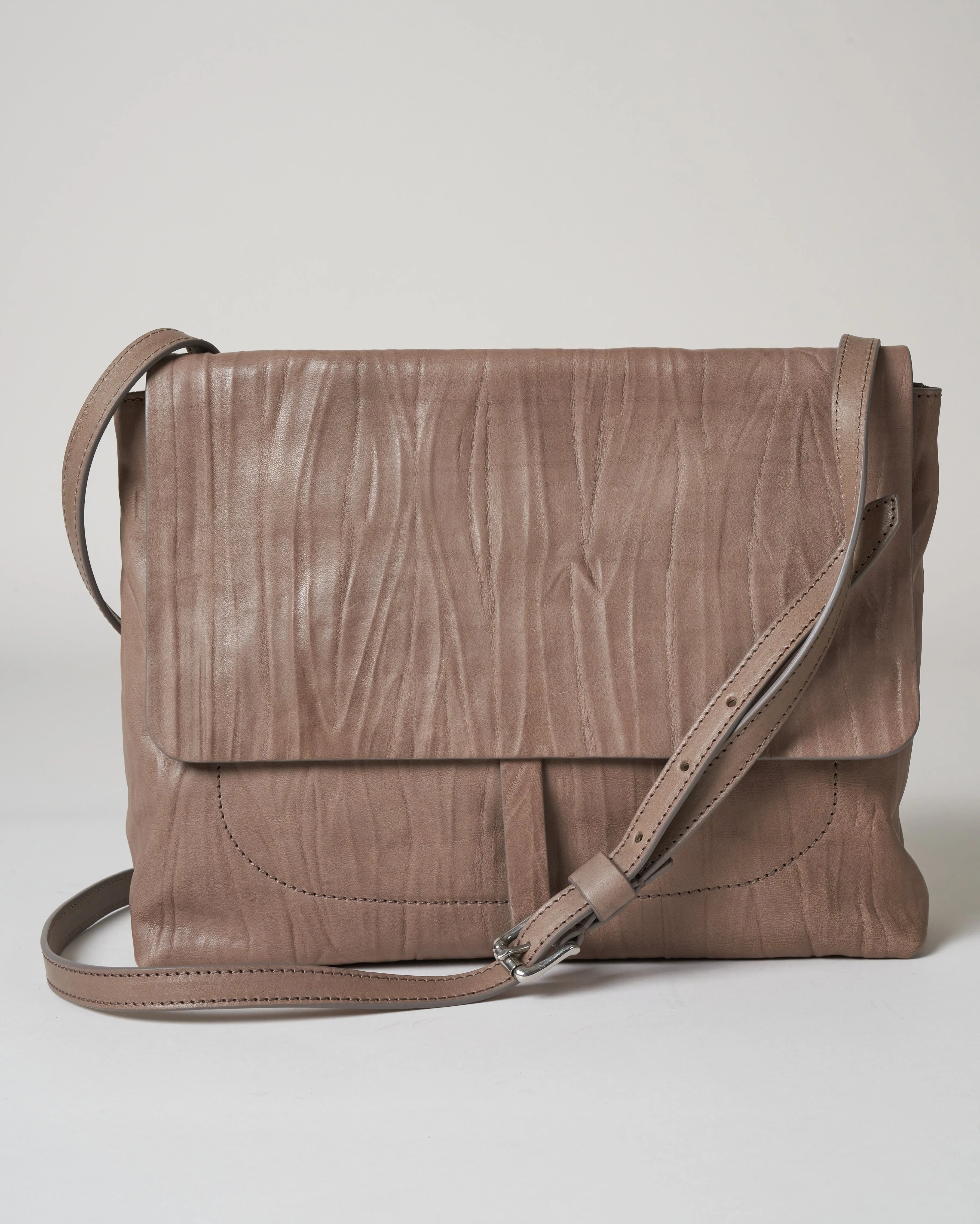 fold-over crossbody - stone