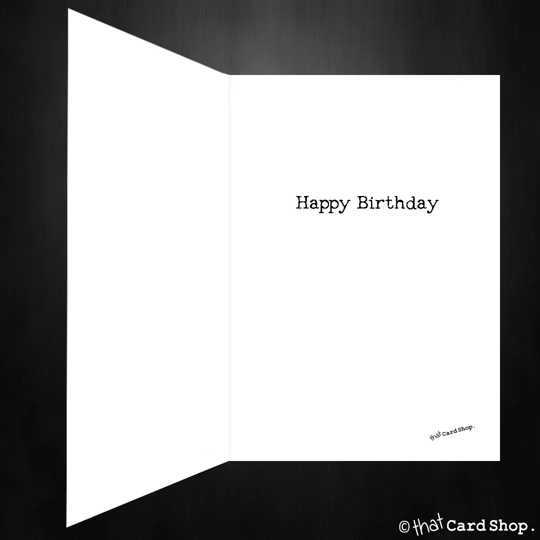 Funny Birthday Card - a proper bucket list!