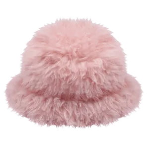 Fur Bucket Hat in Pink by Jelly Mallow *LAST PIECE*