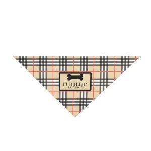 Furberry Faux-Designer Pet Bandana