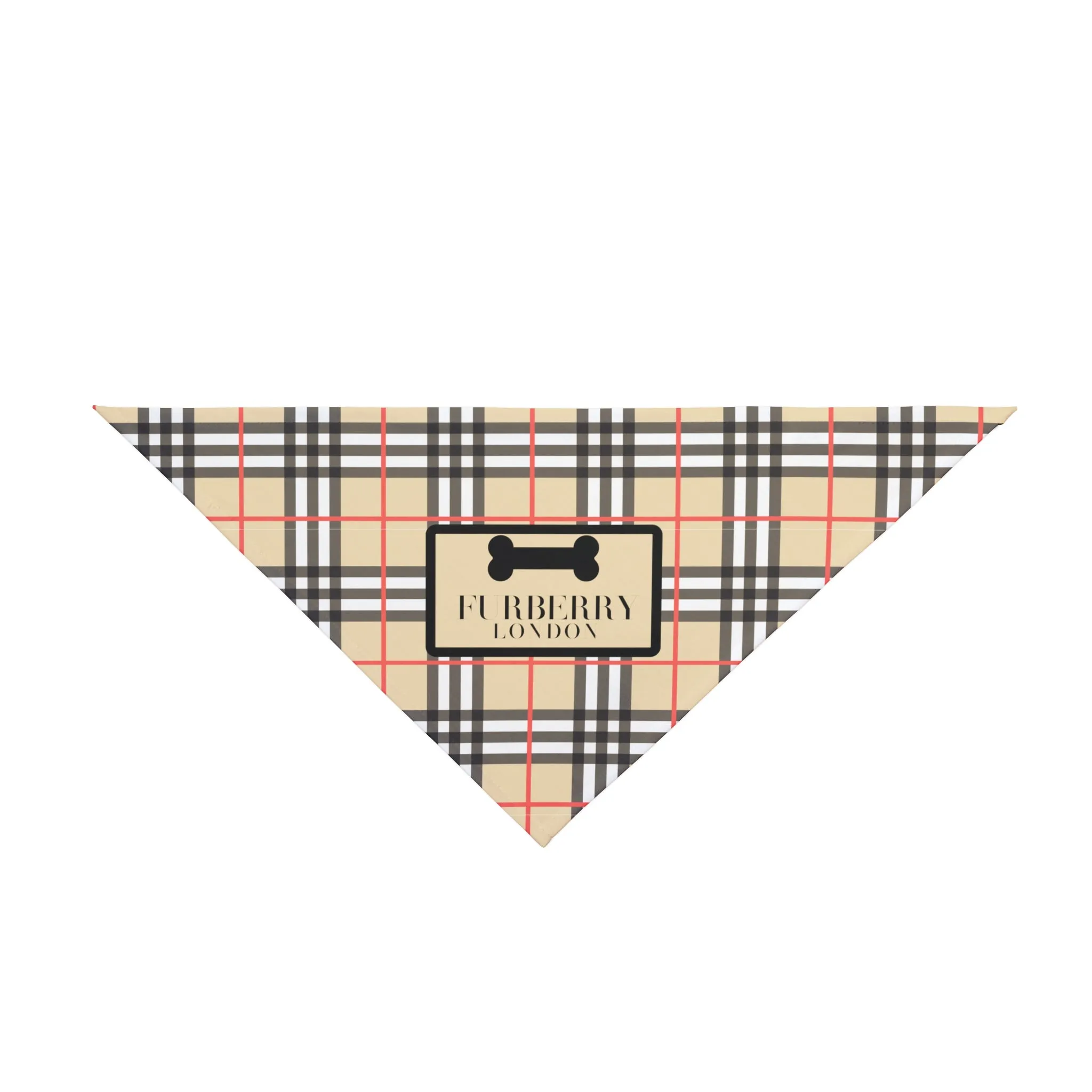 Furberry Faux-Designer Pet Bandana