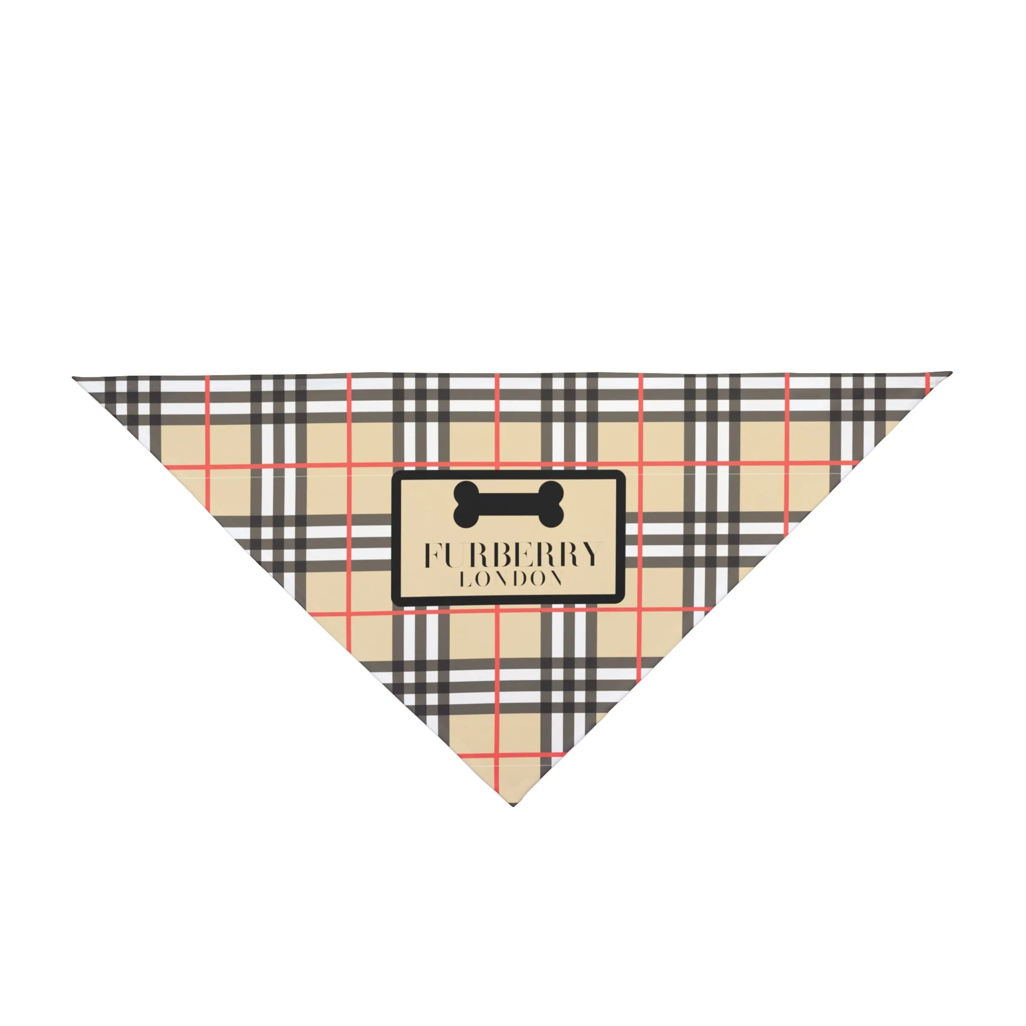 Furberry Faux-Designer Pet Bandana