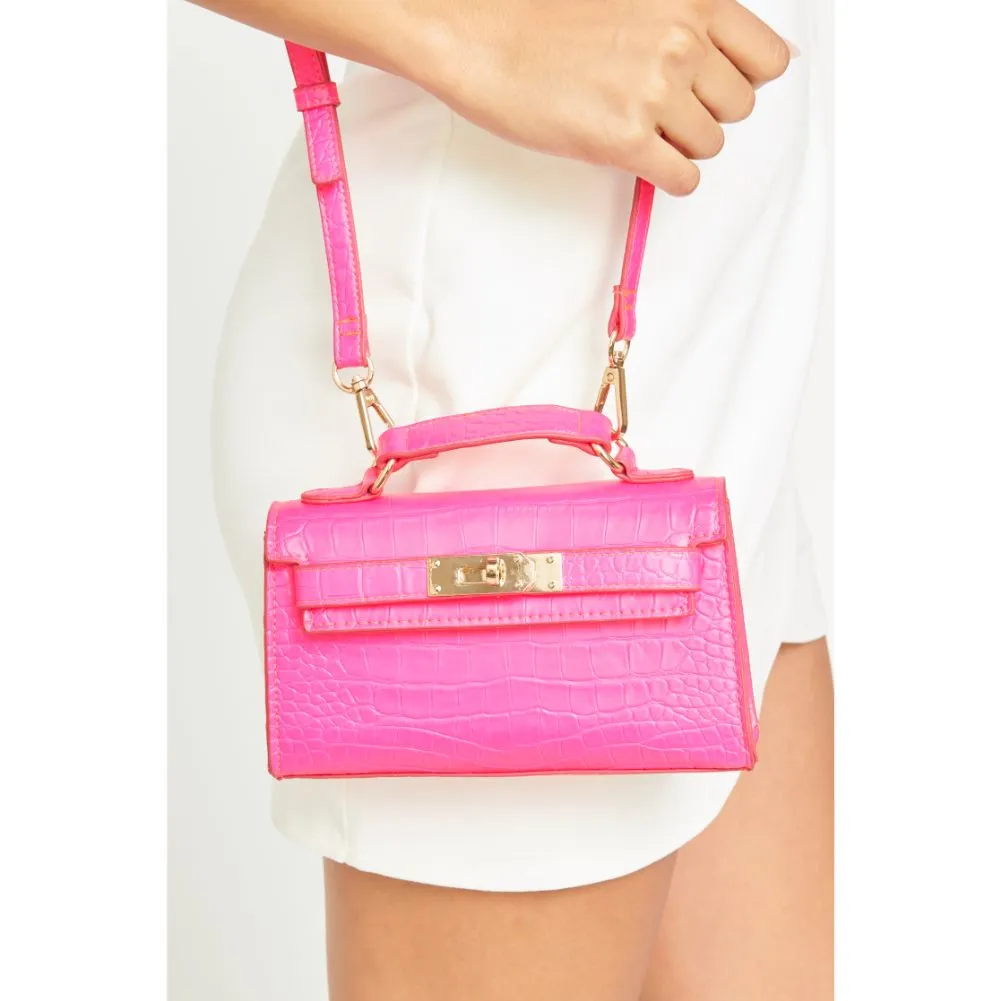 Georgina Croc Crossbody