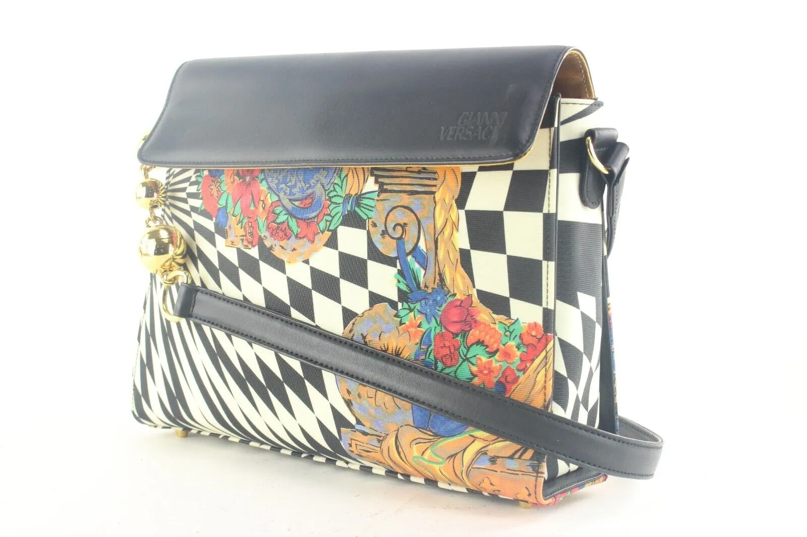 Gianni Versace Rare Psychedelic Illusion Crossbody 1GV912K
