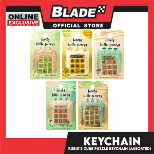 Gifts Keychain Rubik's Puzzle Cube 17033 (Assorted Designs and Colors)