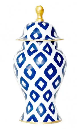 Ginger Jar in Navy Baratta (small)
