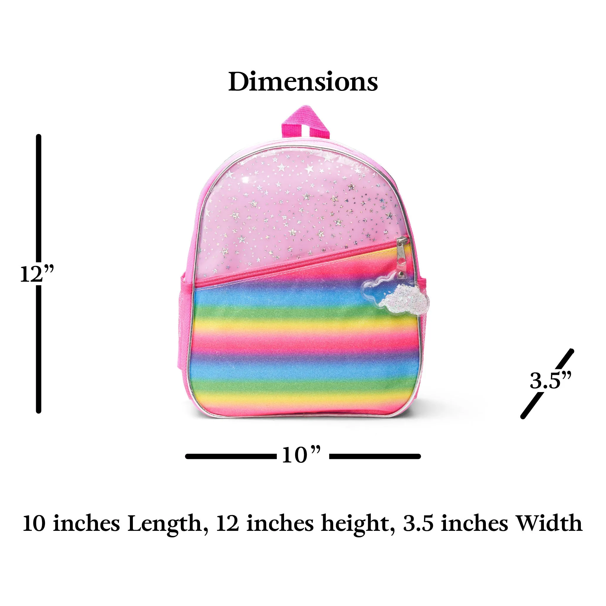 Girls Dance Rainbow Backpack Toddler 3-8 Years