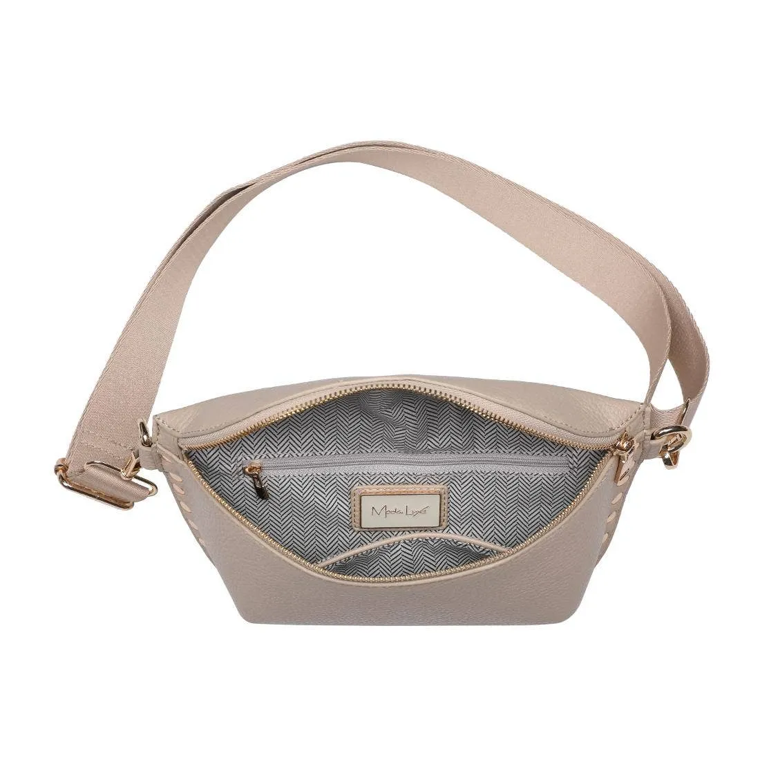 Gizelle Belt Crossbody Bag | Natural
