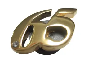 Gold Toned 65 Years Pendant Magnet