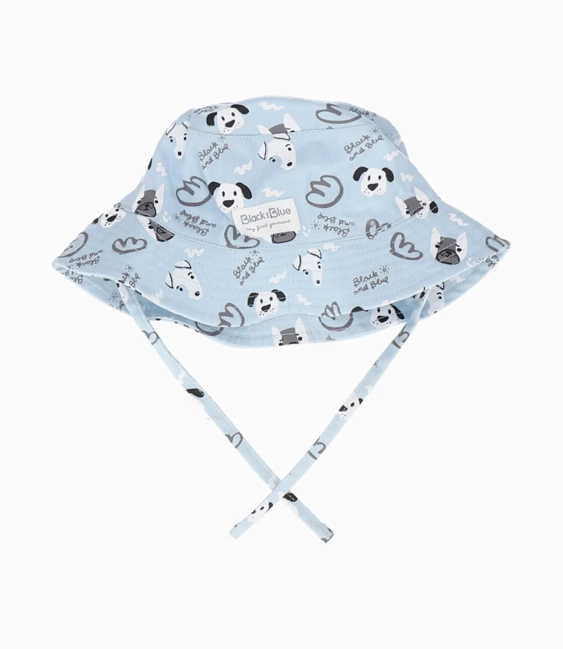 Gorro recién nacido bucket con perritos