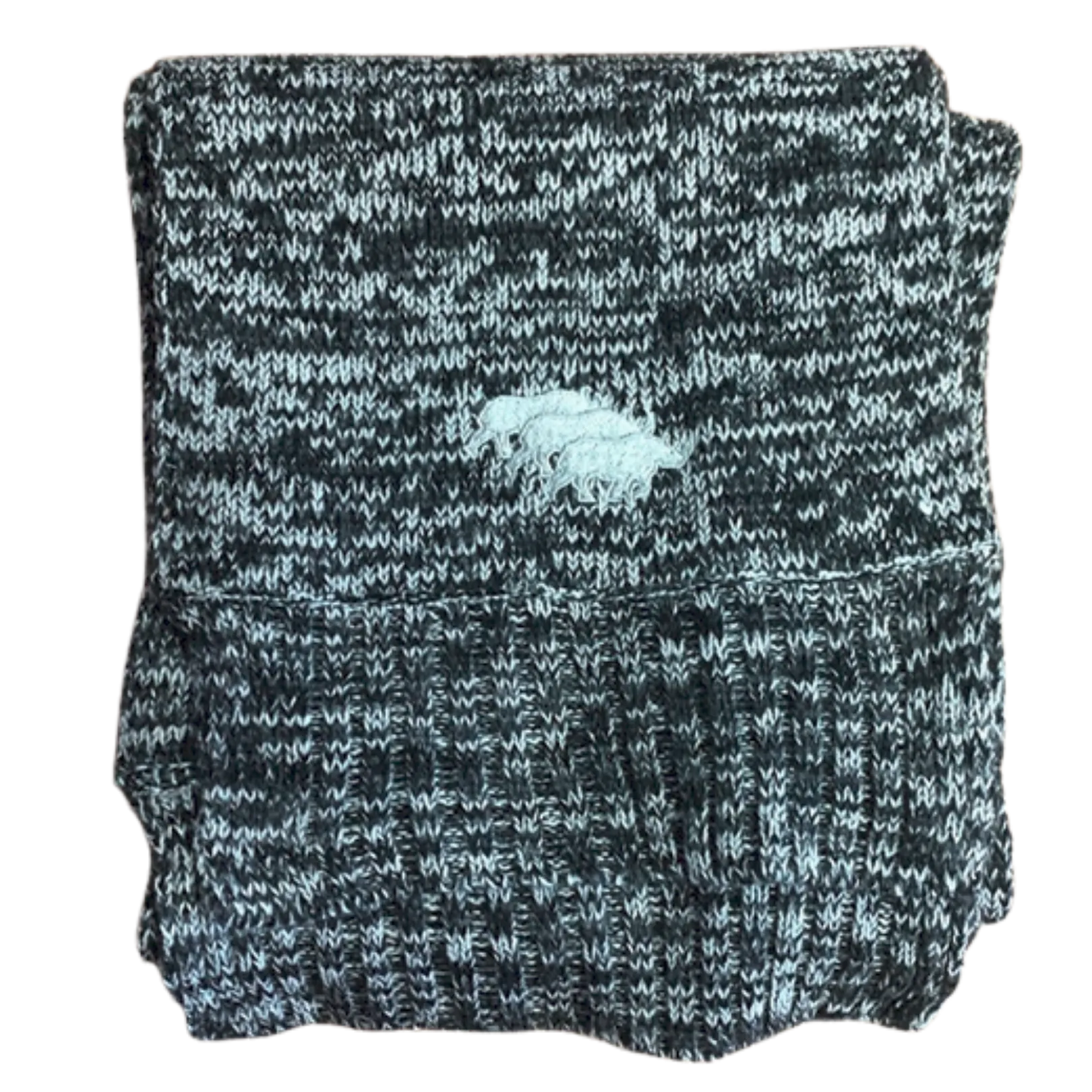 Gray and Black Rhino scarf