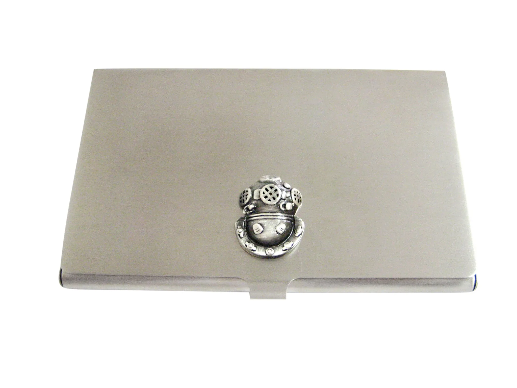 Grey Toned Divers Helmet Business Card Holder