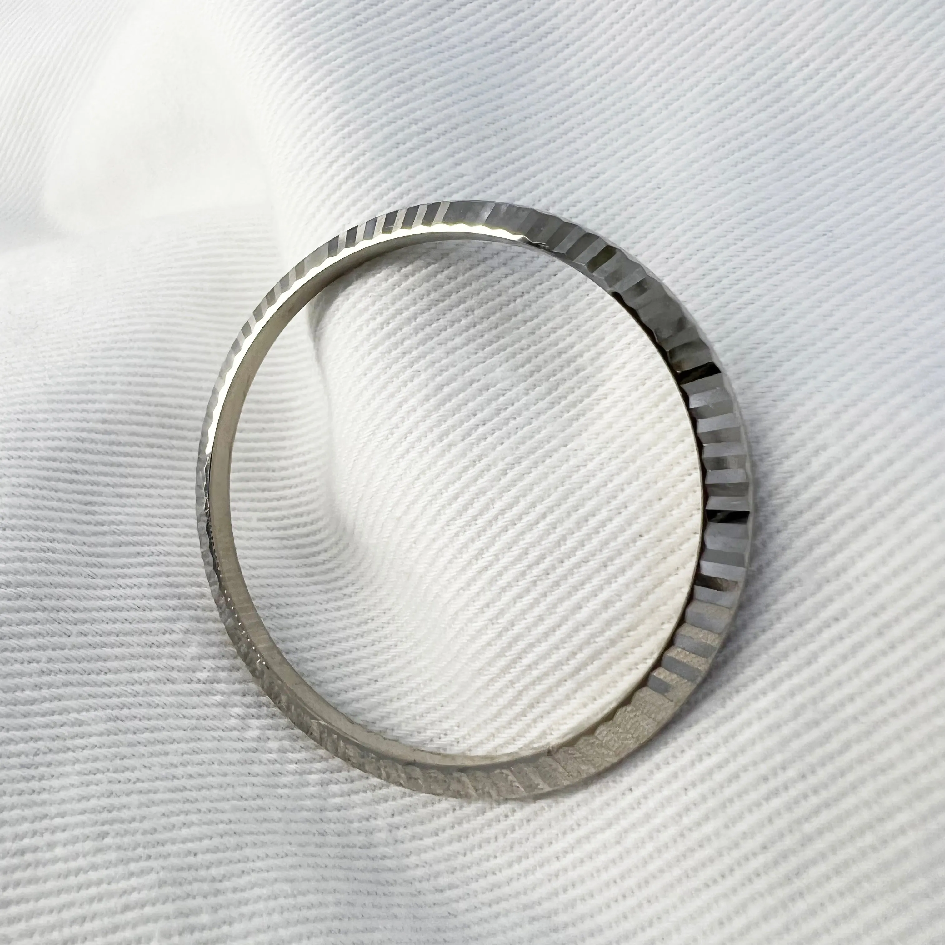 Guaranteed Authentic Original Rolex Date Just Bezel 36mm 18k White Gold