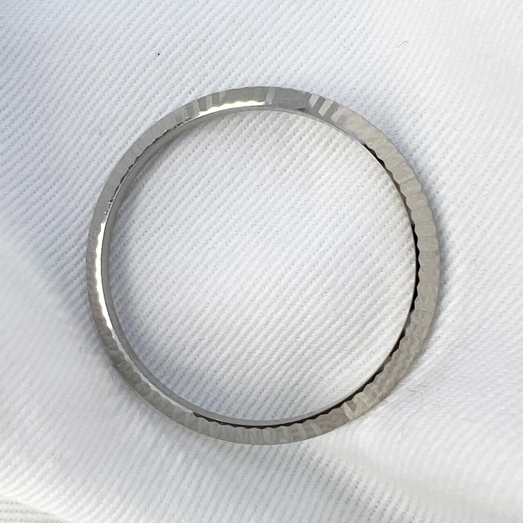 Guaranteed Authentic Original Rolex Date Just Bezel 36mm 18k White Gold