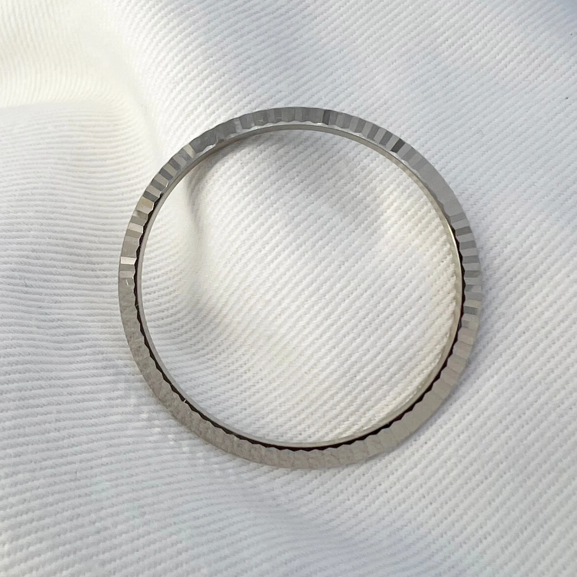 Guaranteed Authentic Original Rolex Date Just Bezel 36mm 18k White Gold