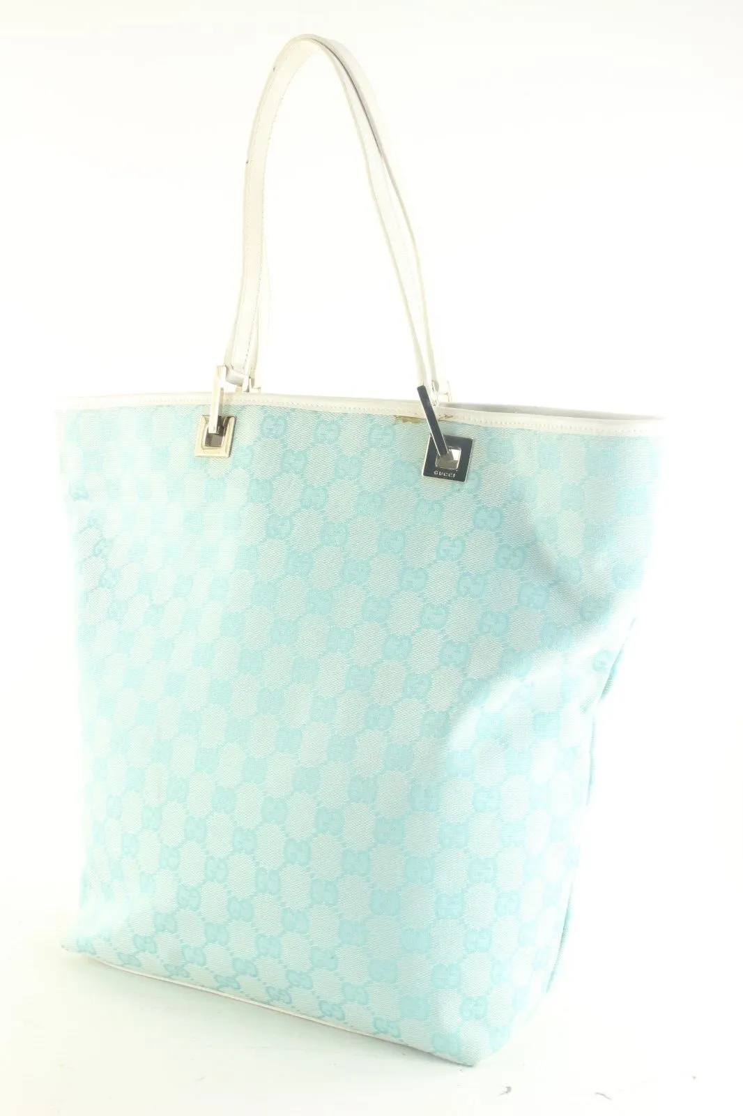Gucci Blue Monogram Bucket Tote 2GK1012K