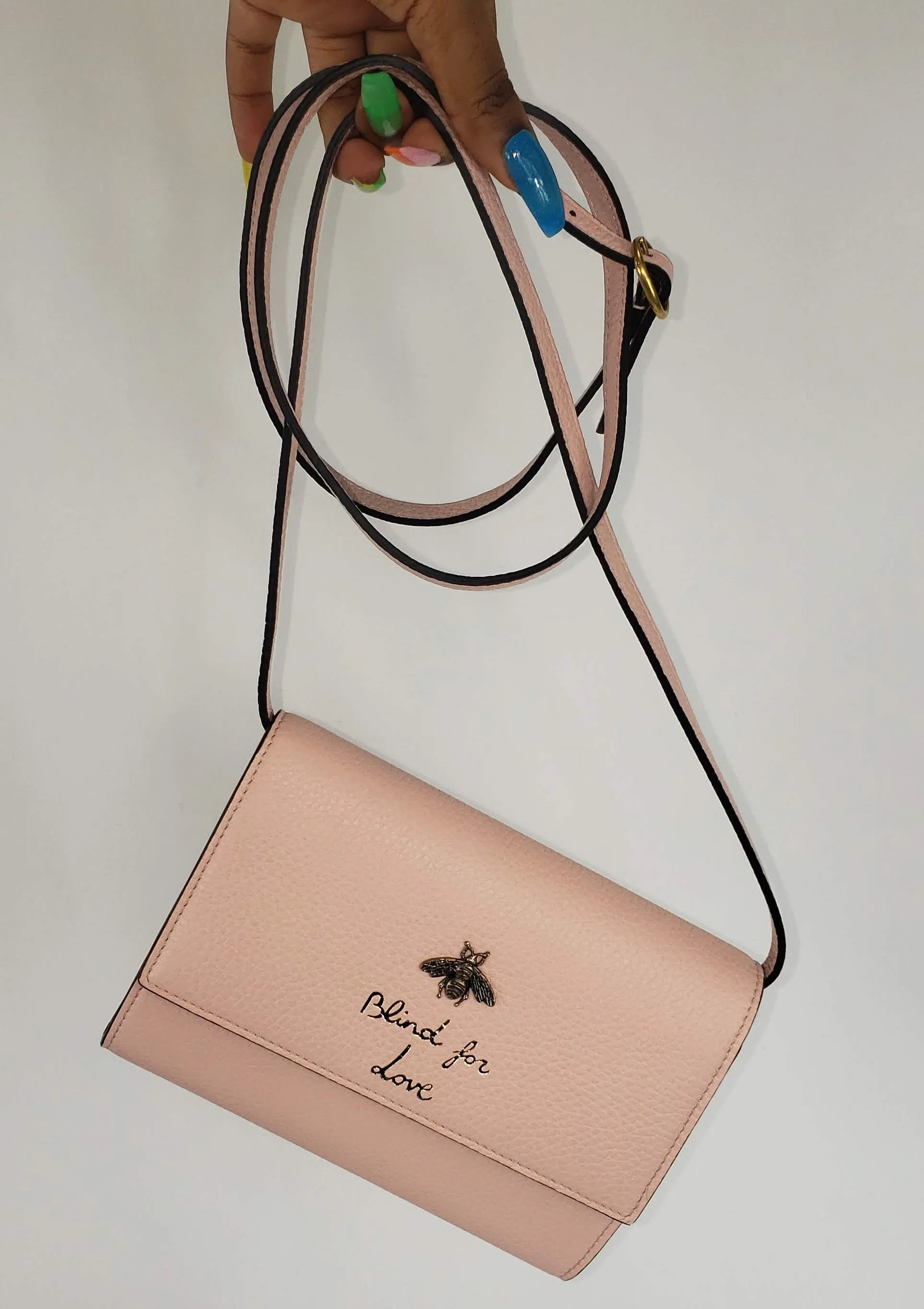 Gucci Cellarius Blind for Love Crossbody in Perfect Pink