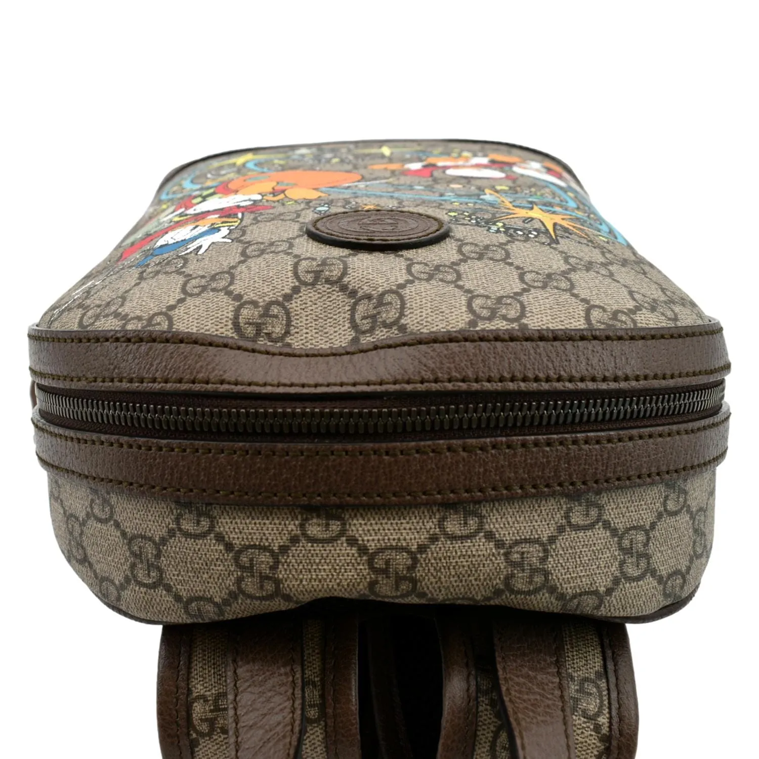 GUCCI Disney Donald Duck GG Supreme Canvas Backpack Beige 552884