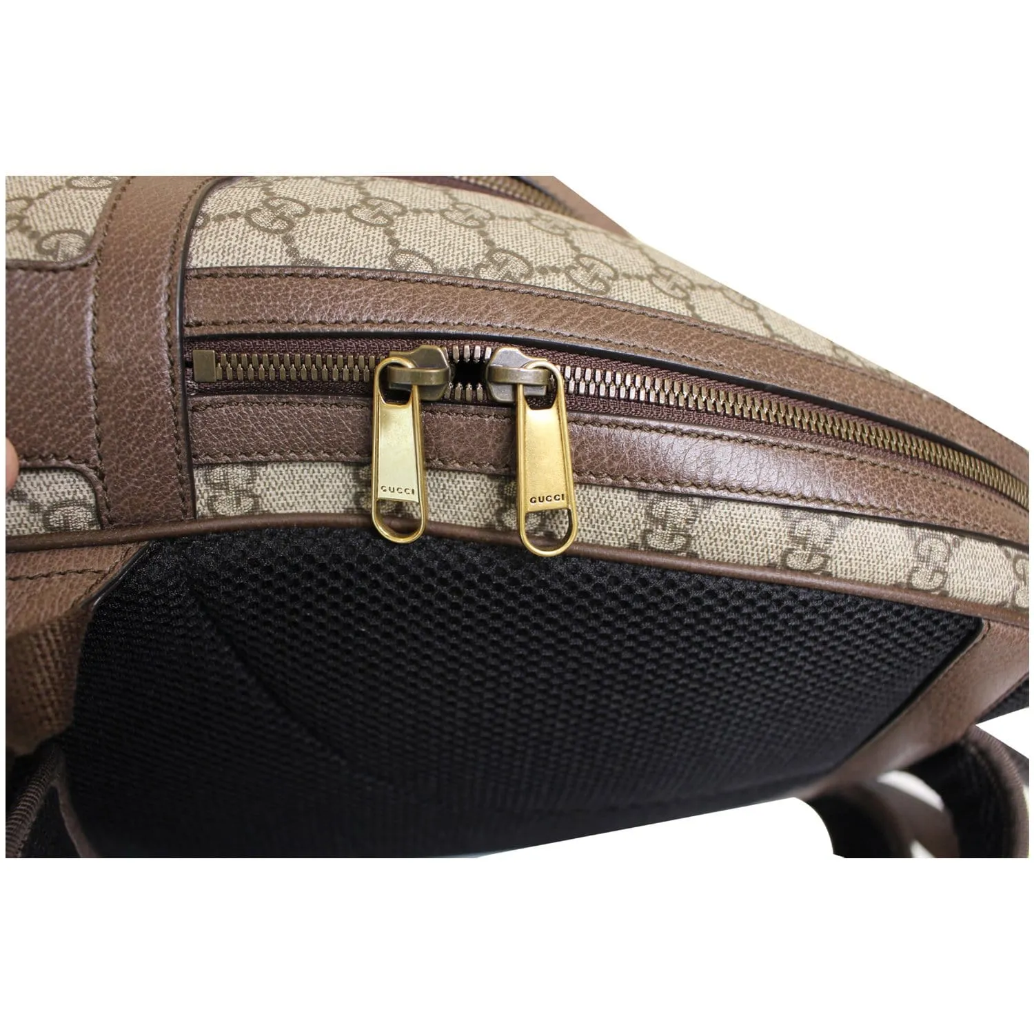 GUCCI Ophidia GG Medium Supreme Canvas Backpack Beige 547967