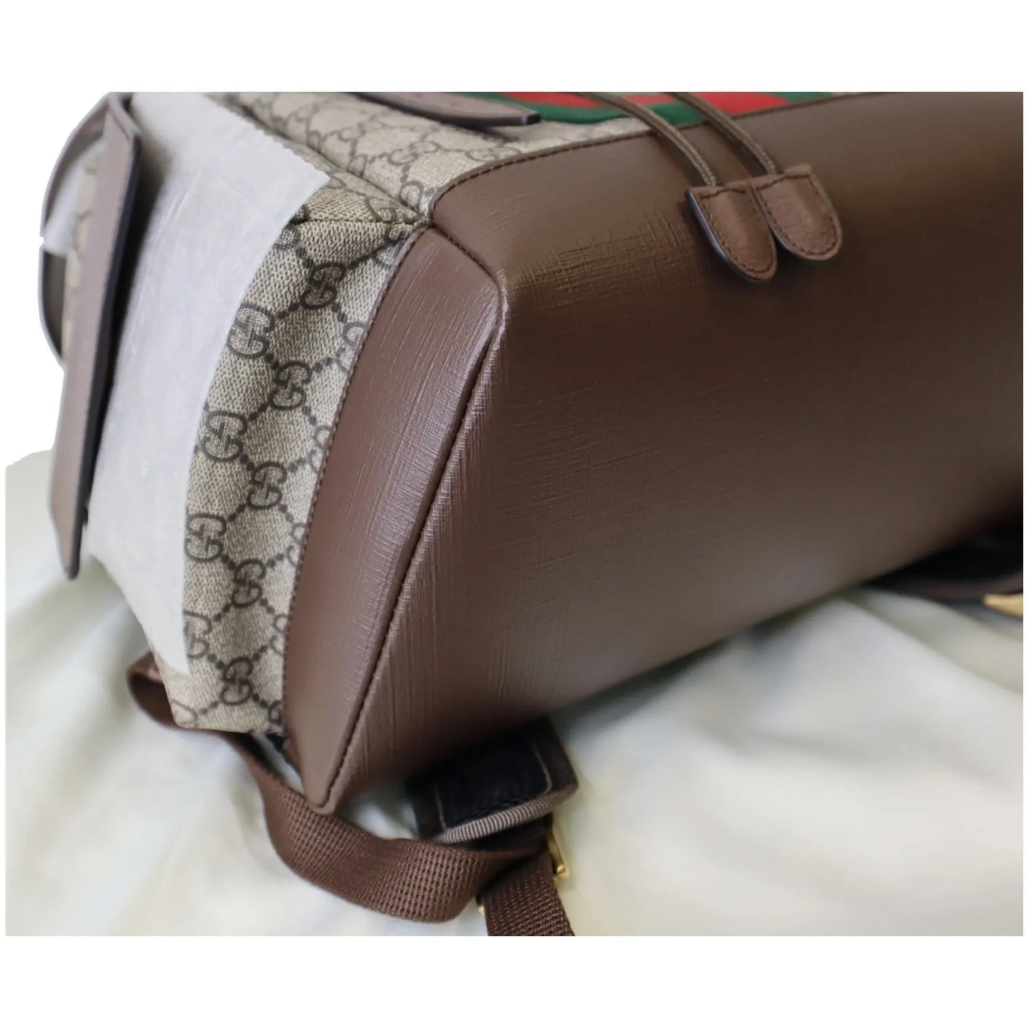 GUCCI Ophidia GG Medium Supreme Canvas Backpack Beige/Ebony 598140 - 15% OFF