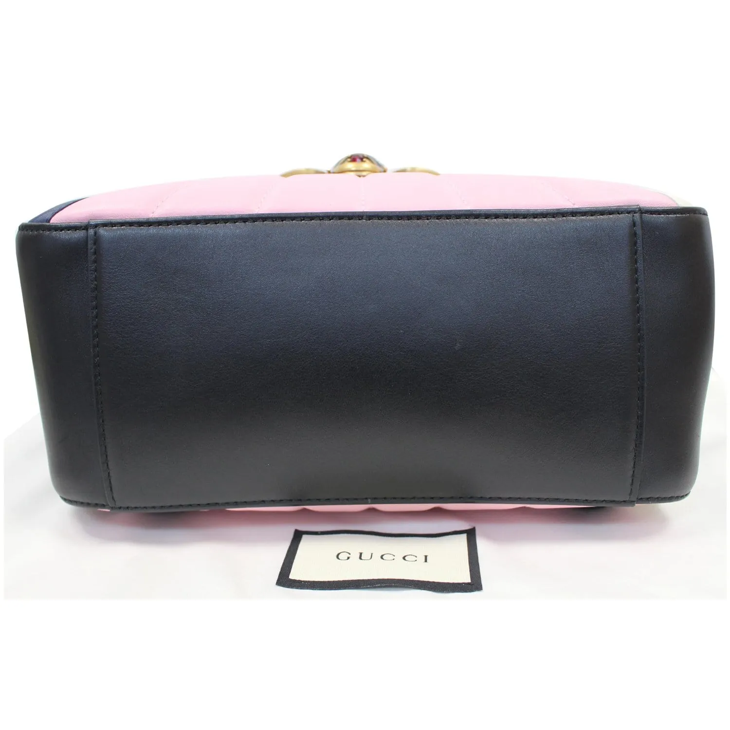 GUCCI Queen Margaret Quilted Leather Bee Backpack Bag Multi 476664