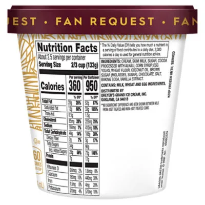 Haagen-Dazs Triple Chocolate Fudge Cookie (Pint)