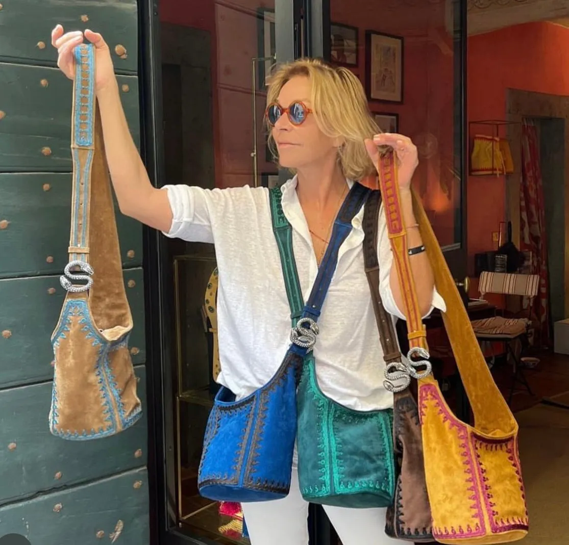 Habsburg Suede Sally Crossbody, Parisienne